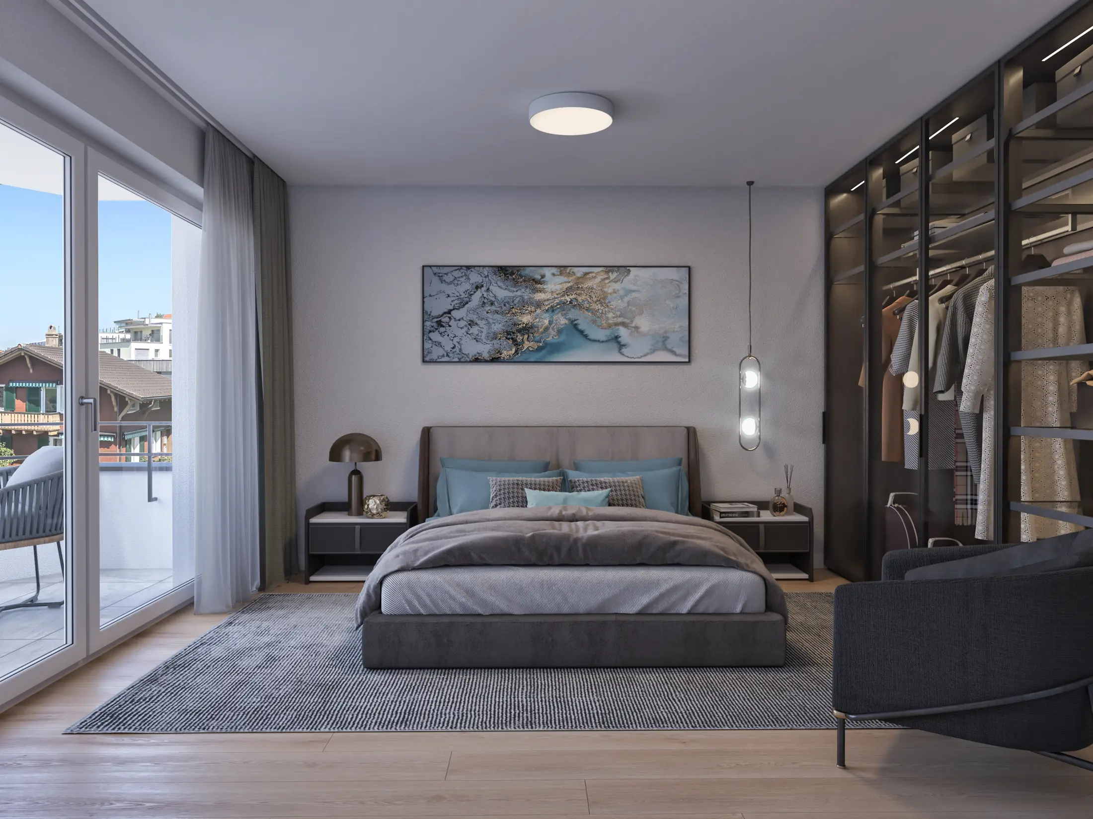 Moderne Architektur eines DAM Project Wohnprojekts